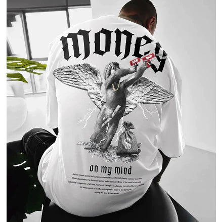 Camiseta Anjo Money Masculina Streetwear